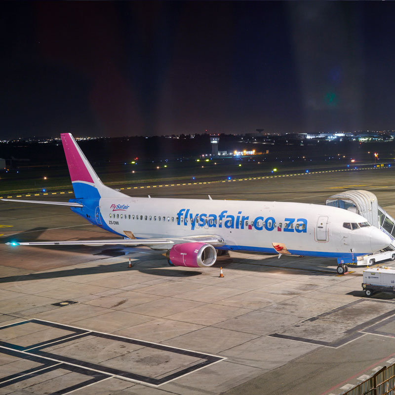 Passenger Airlines Lanseria International Airport